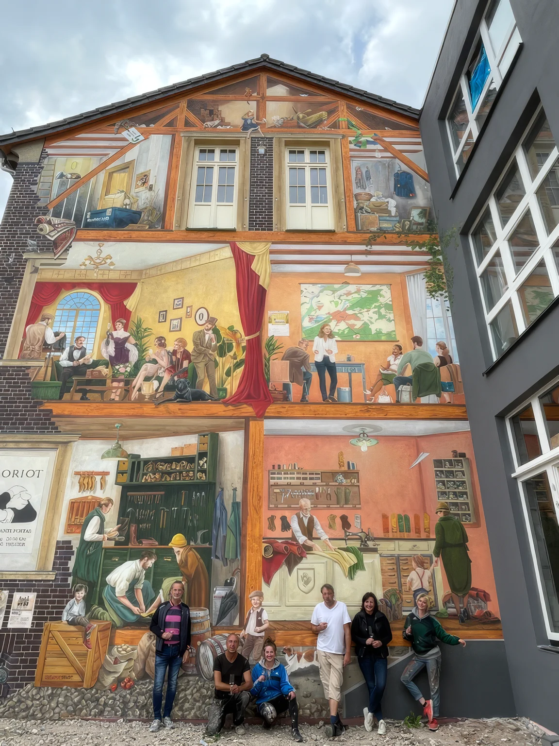 Die Villa Krocker mit ihrer bemalten Fassade